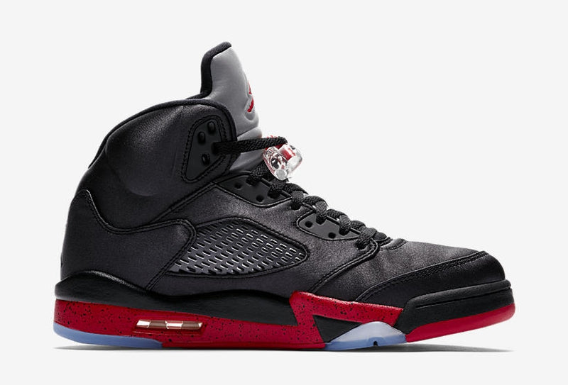 Nike Air Jordan 5 VI Retro Satin Bred - Black/University Red