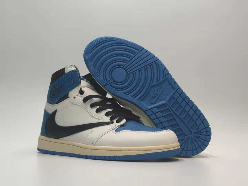 Air Jordan 1 High OG SP Military Blue Travis Scott Fragmen