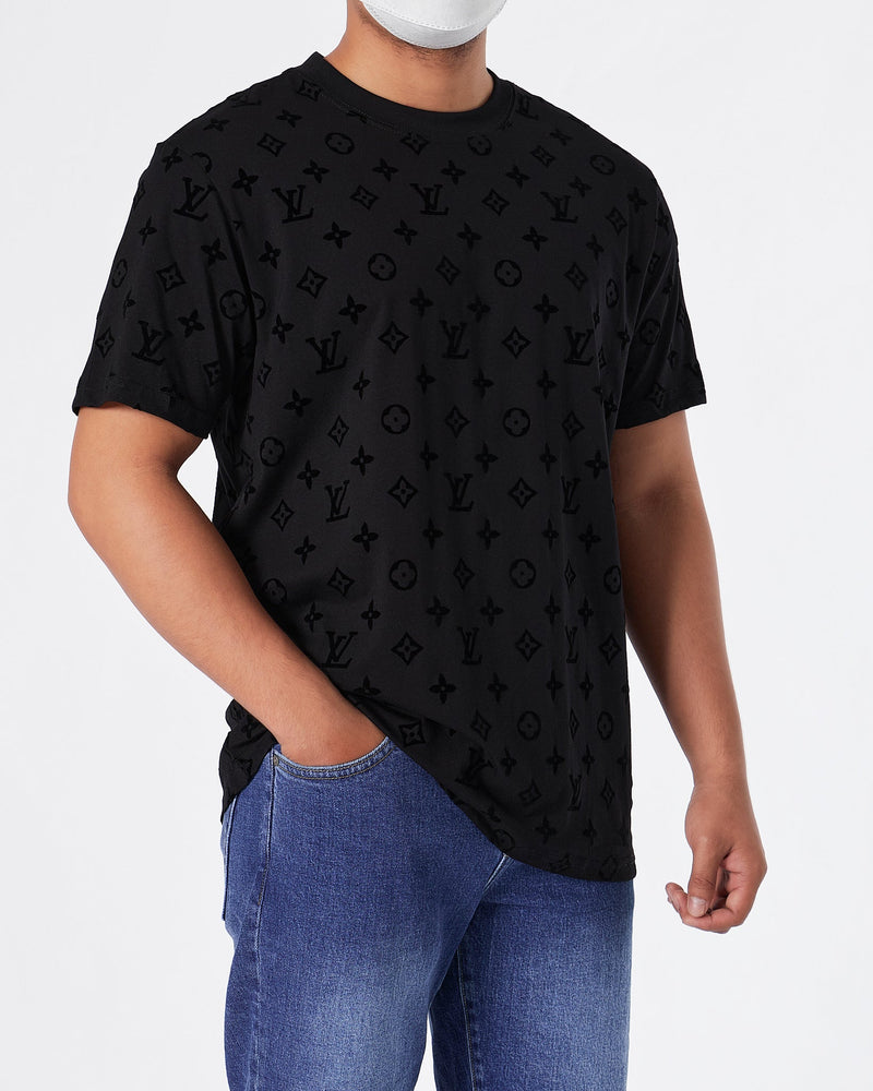 LV Monogram Over Printed Men T-Shirt