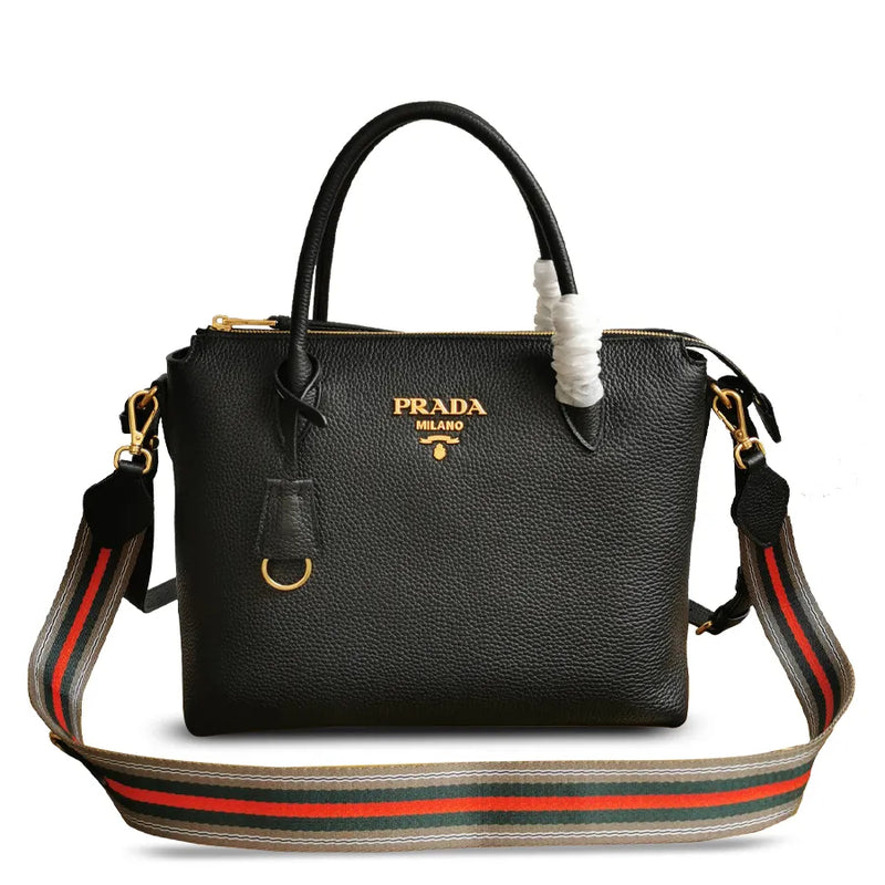 Bolsa Prada Vitello Daino Preta