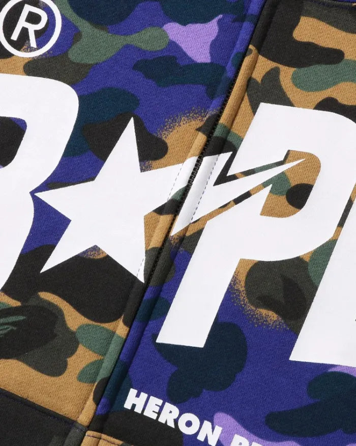 Bape X Heron Preston Camo Shark Face