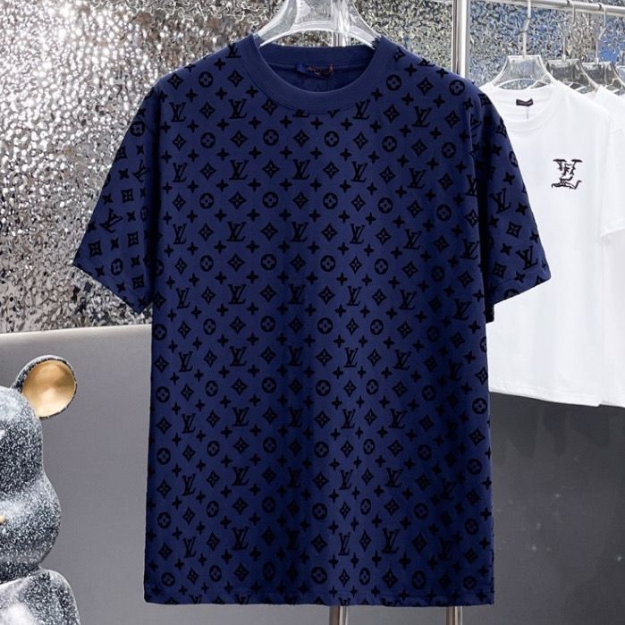 LV Monogram Over Printed Men T-Shirt