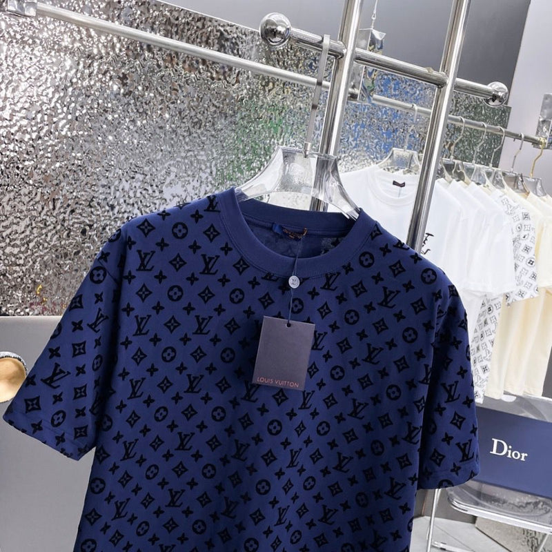 LV Monogram Over Printed Men T-Shirt