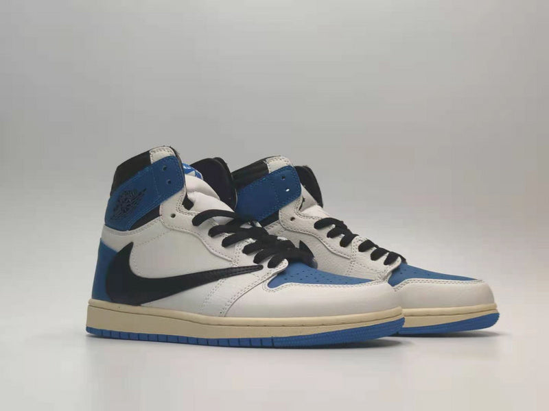 Air Jordan 1 High OG SP Military Blue Travis Scott Fragmen