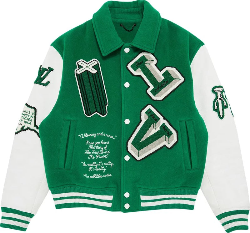 Jaqueta LV Louis Vuitton Varsity - Verde